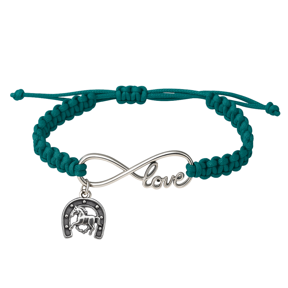 Horse Infinity Rope Bracelet - Pick Charm