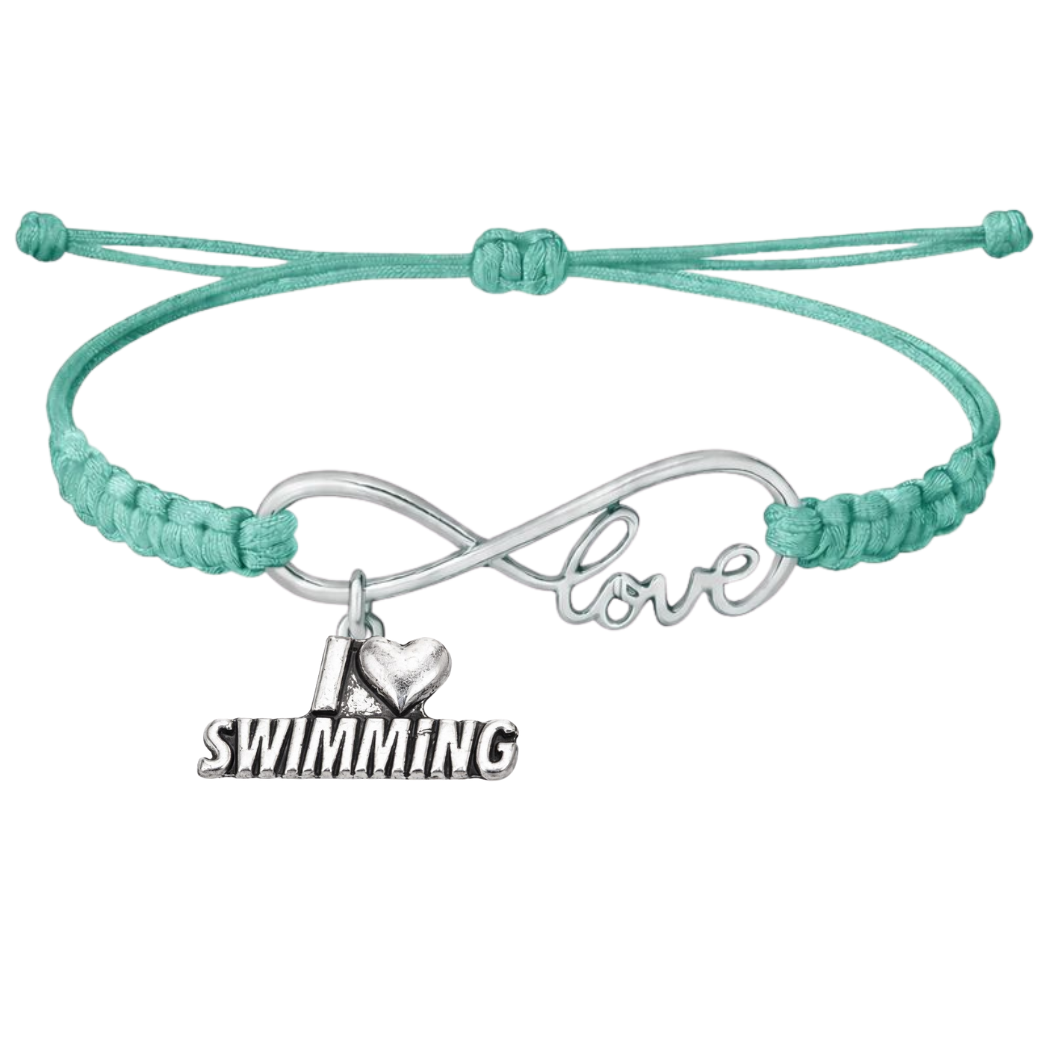 Swimming Adjustable Rope Bracelet - Pick Charm