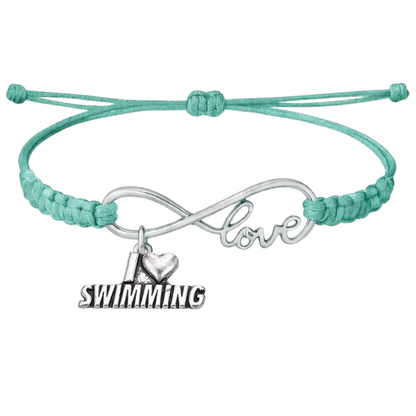 Swimming Adjustable Rope Bracelet - Pick Charm