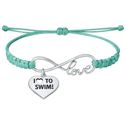 Swimming Adjustable Rope Bracelet - Pick Charm
