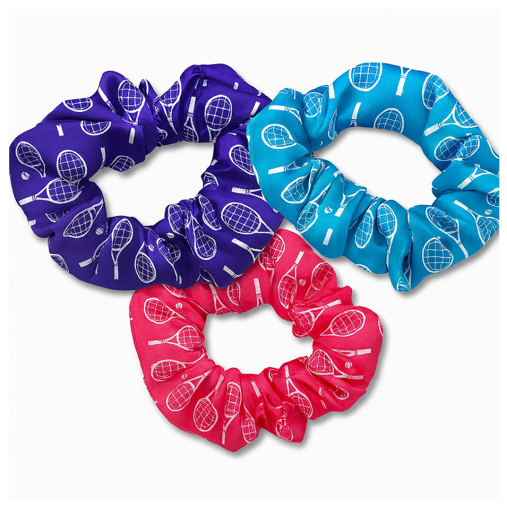 Tennis Scrunchie 3pc Set