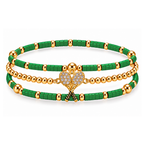 Tennis Game Day Bracelet Stack