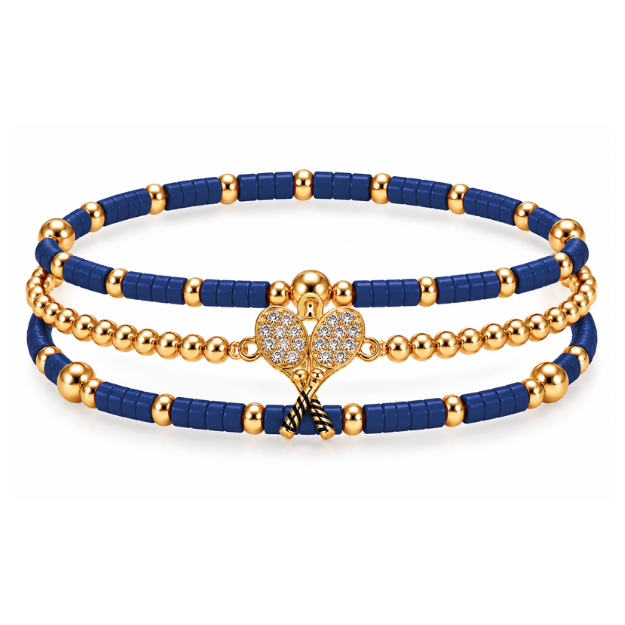 Tennis Game Day Bracelet Stack