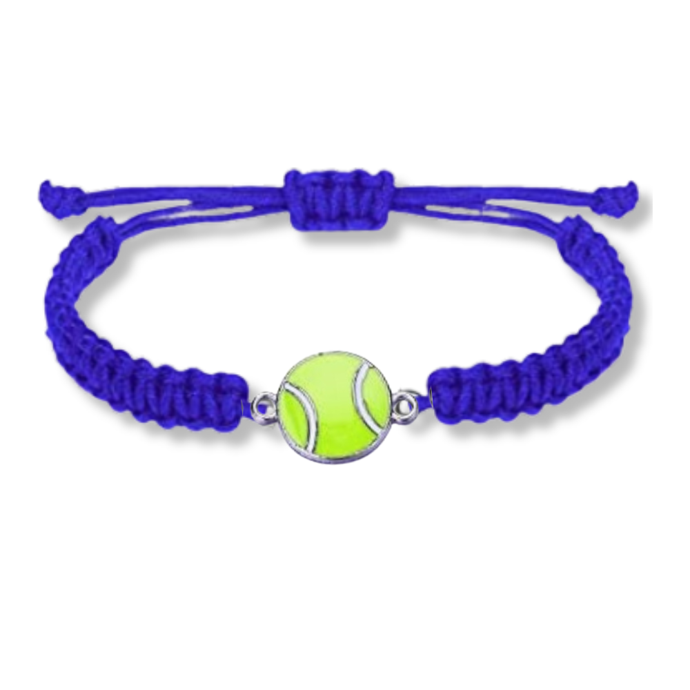 Sports Rope Bracelets Tennis Rope Bracelet with Customizable Charms - SportyBella
