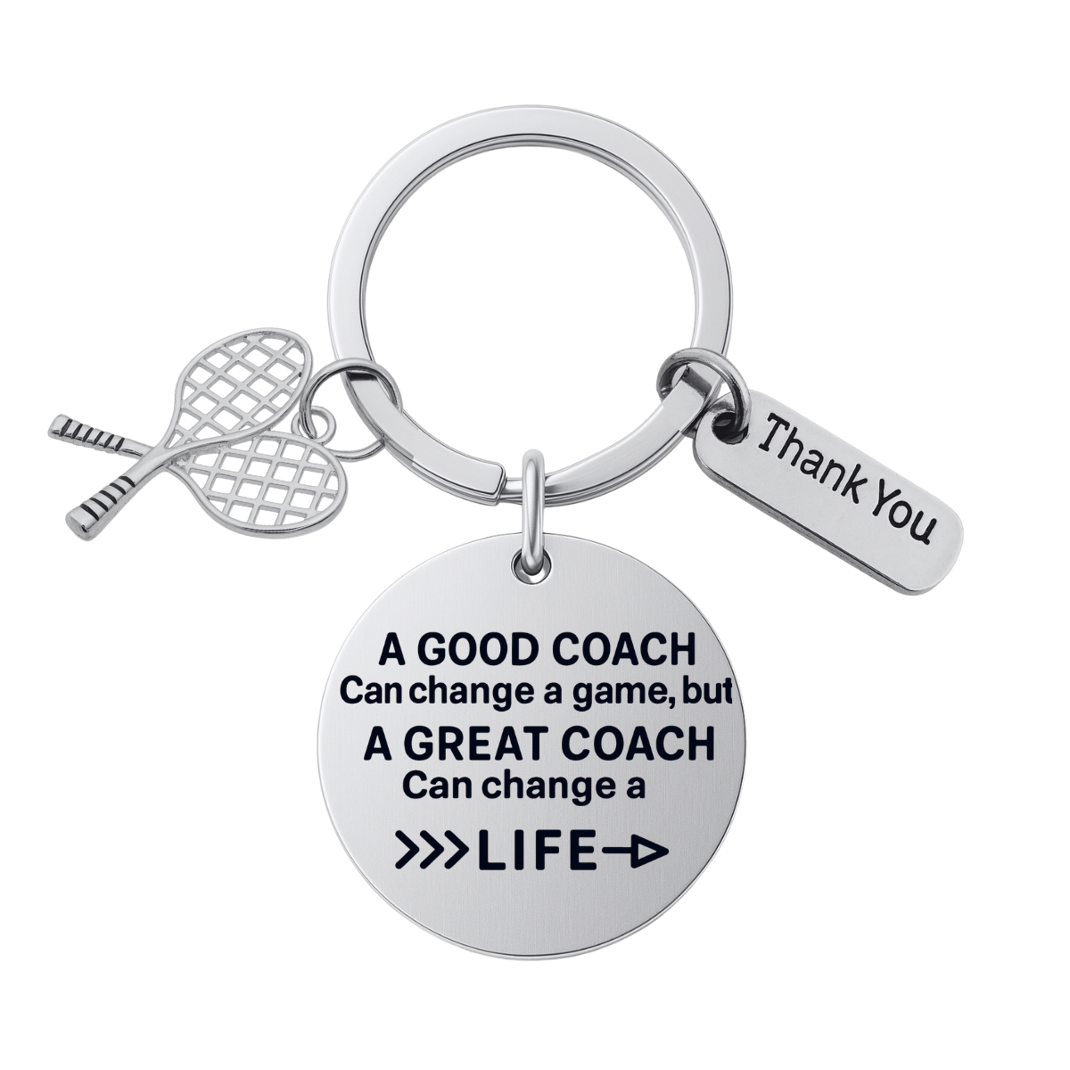 Tennis Coach Keychain