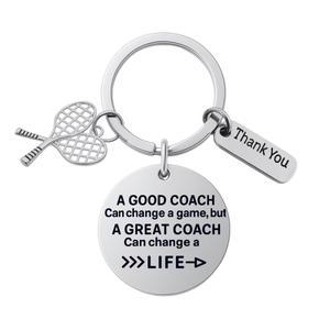 Tennis Coach Keychain