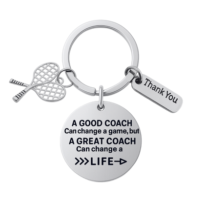 Tennis Coach Keychain