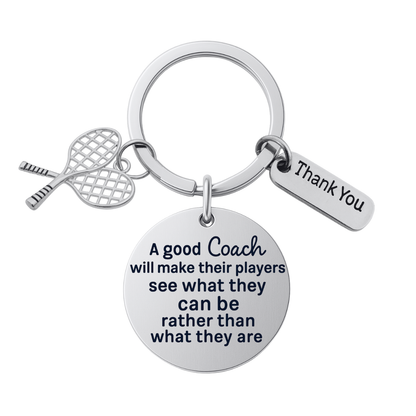 Tennis Coach Keychain