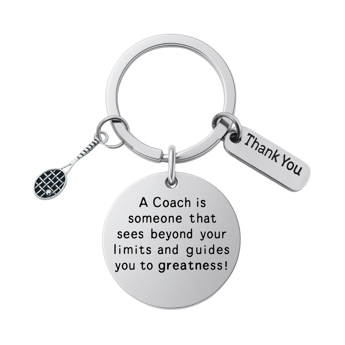 Tennis Coach Keychain