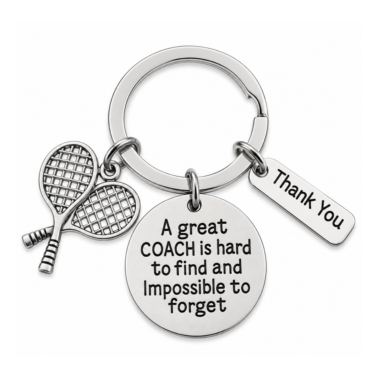 Tennis Coach Keychain & Card Set