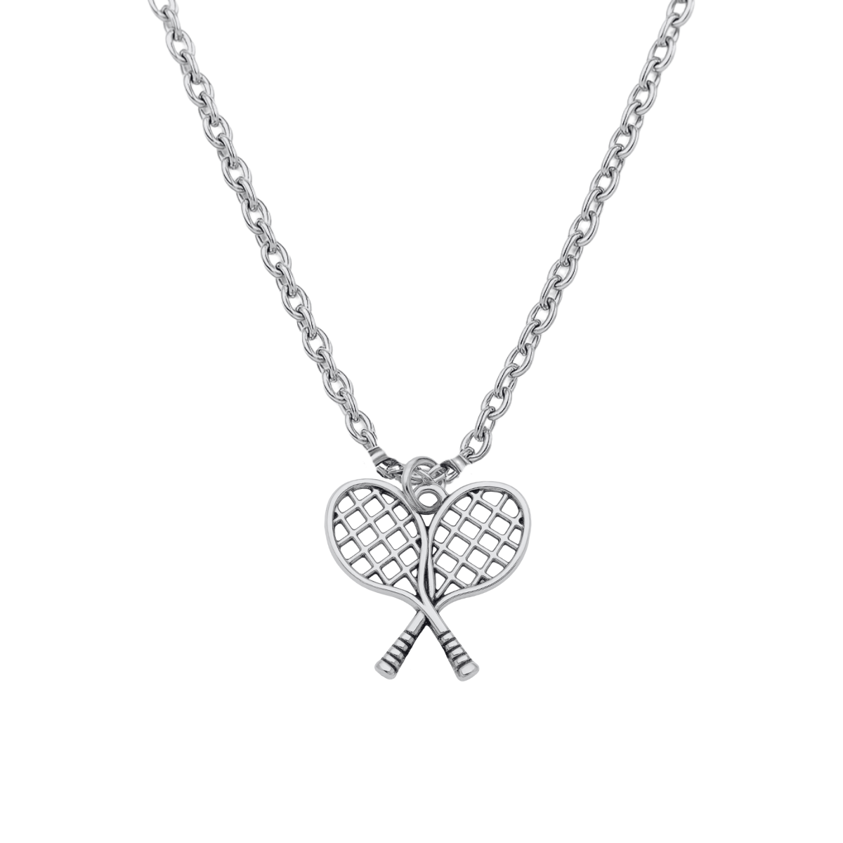 Tennis Necklace - Double Rackets