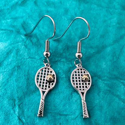 Tennis Racket Dangle Earrings