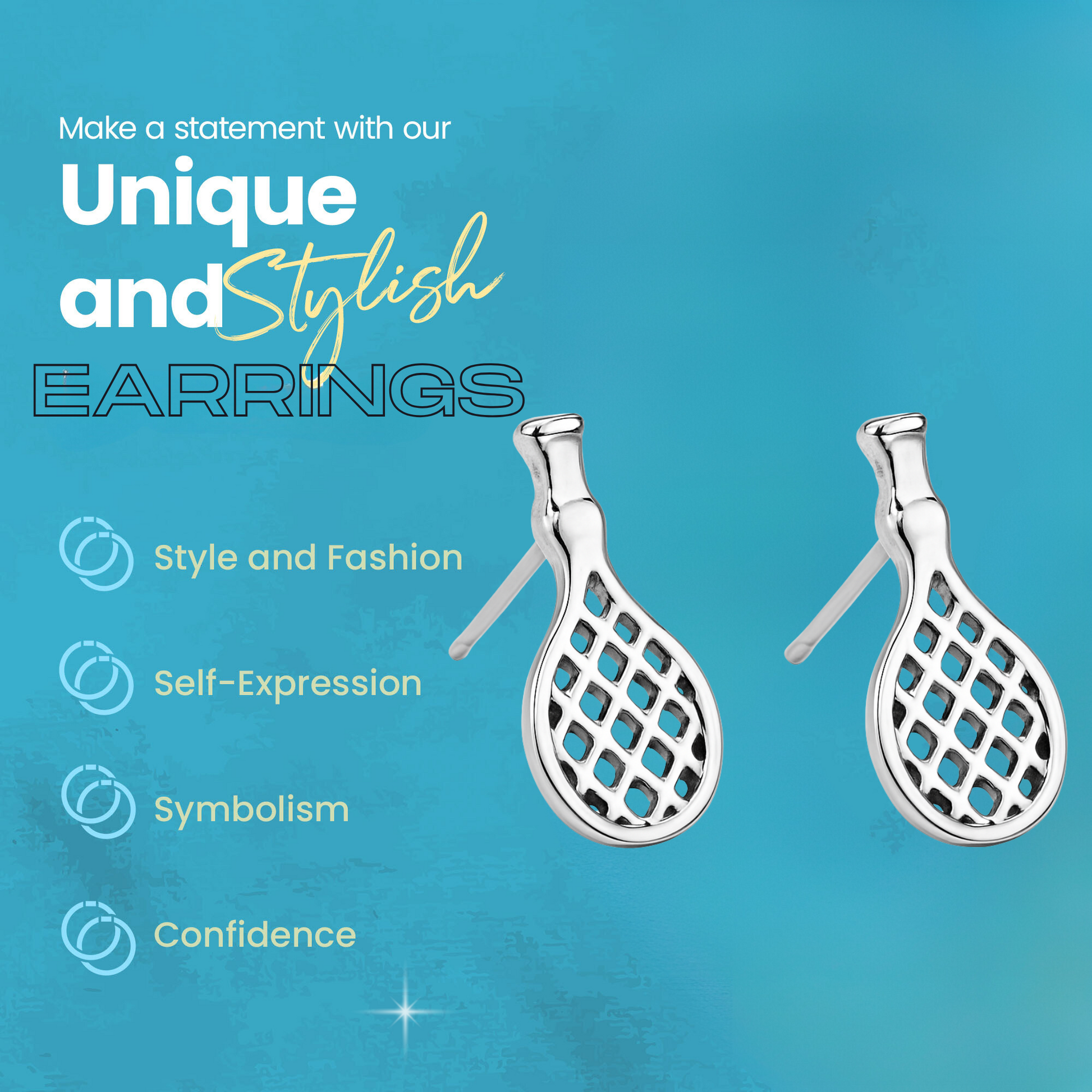 Feature image on blue background highlighting stylish, lightweight, and durable design