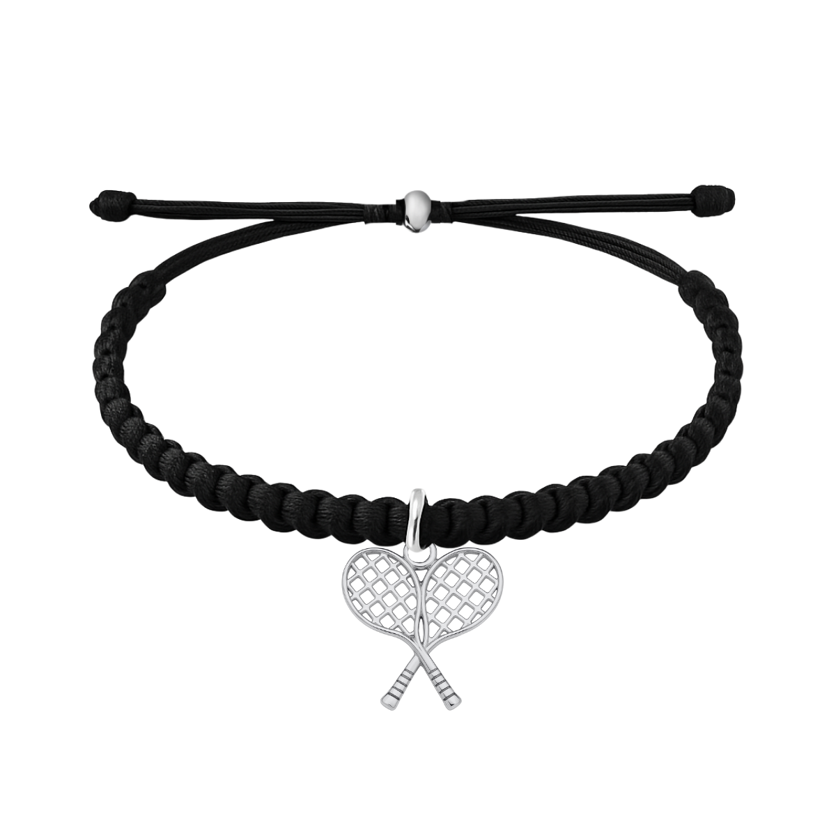 Tennis Rope Bracelet - Double Rackets