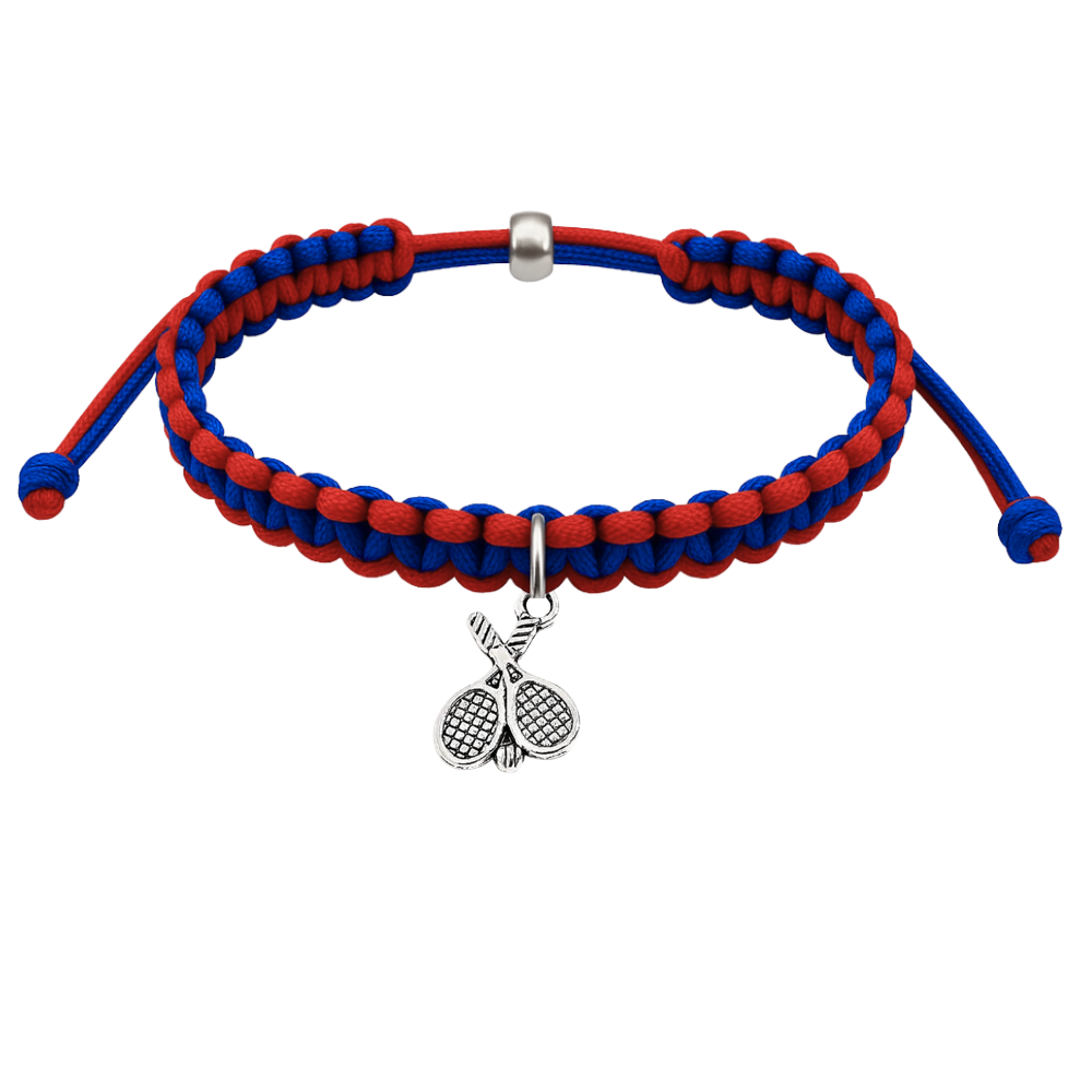 Tennis Charm Rope Bracelet - Pick Colors