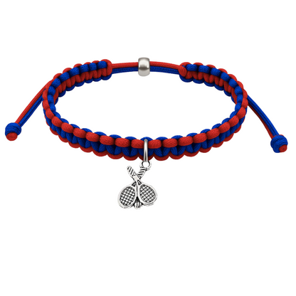 Tennis Charm Rope Bracelet - Pick Colors