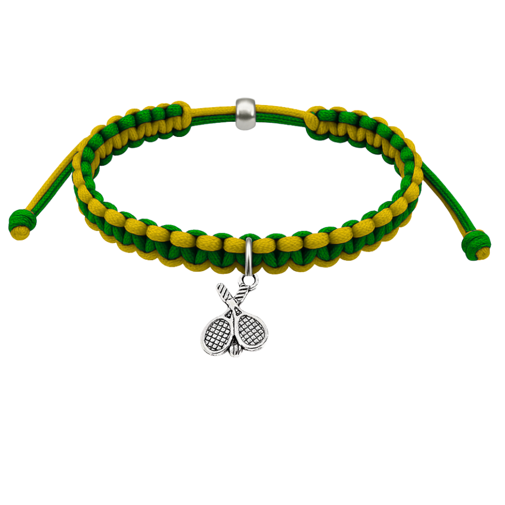 Tennis Charm Rope Bracelet - Pick Colors