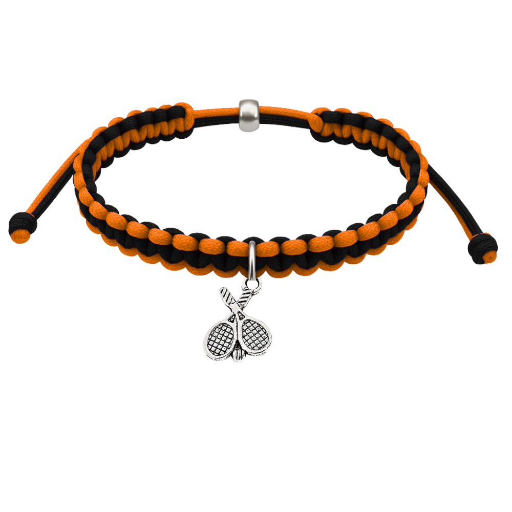 Tennis Charm Rope Bracelet - Pick Colors