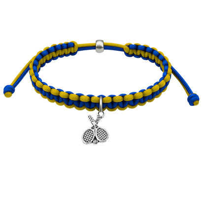 Tennis Charm Rope Bracelet - Pick Colors