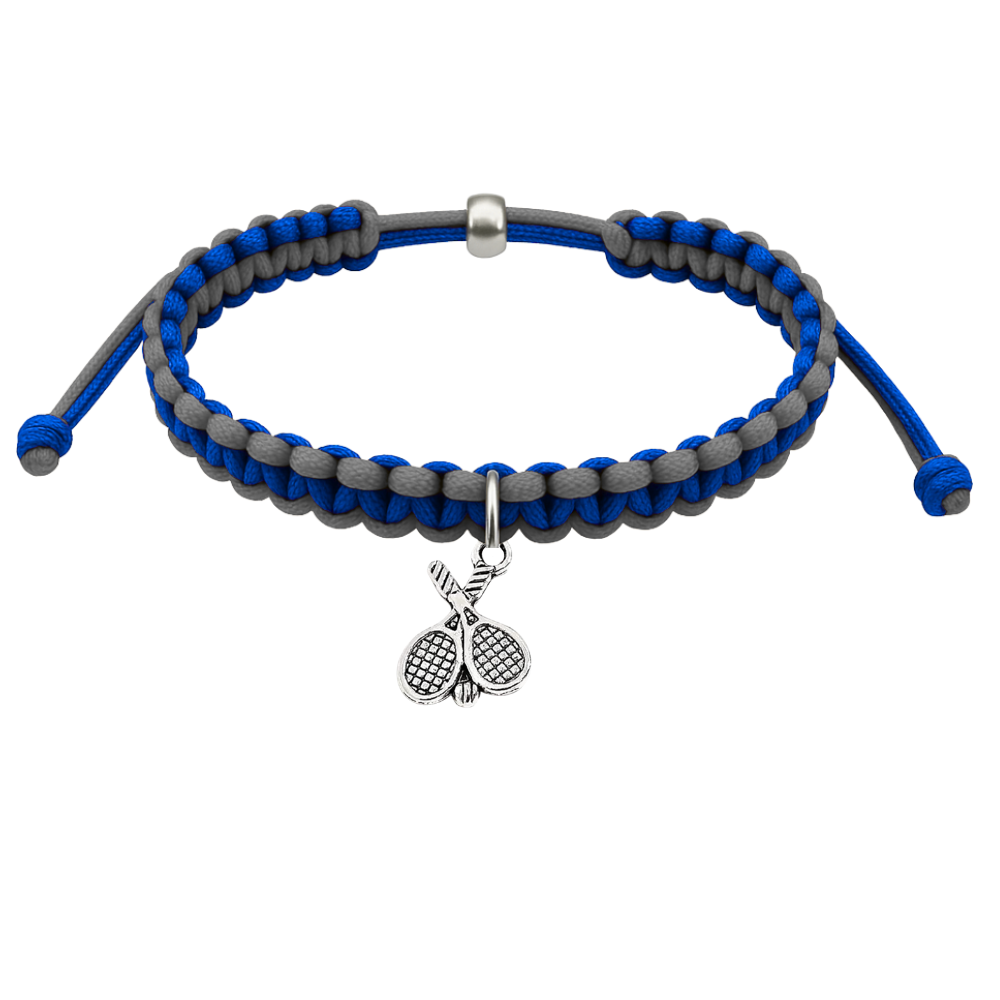 Tennis Charm Rope Bracelet - Pick Colors