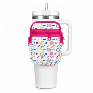 Tennis Water Bottle Pouch -Pink