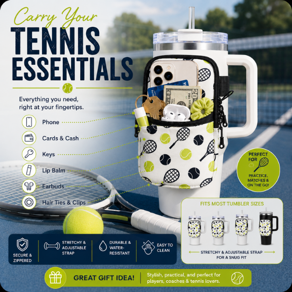 Tennis Water Bottle Pouch