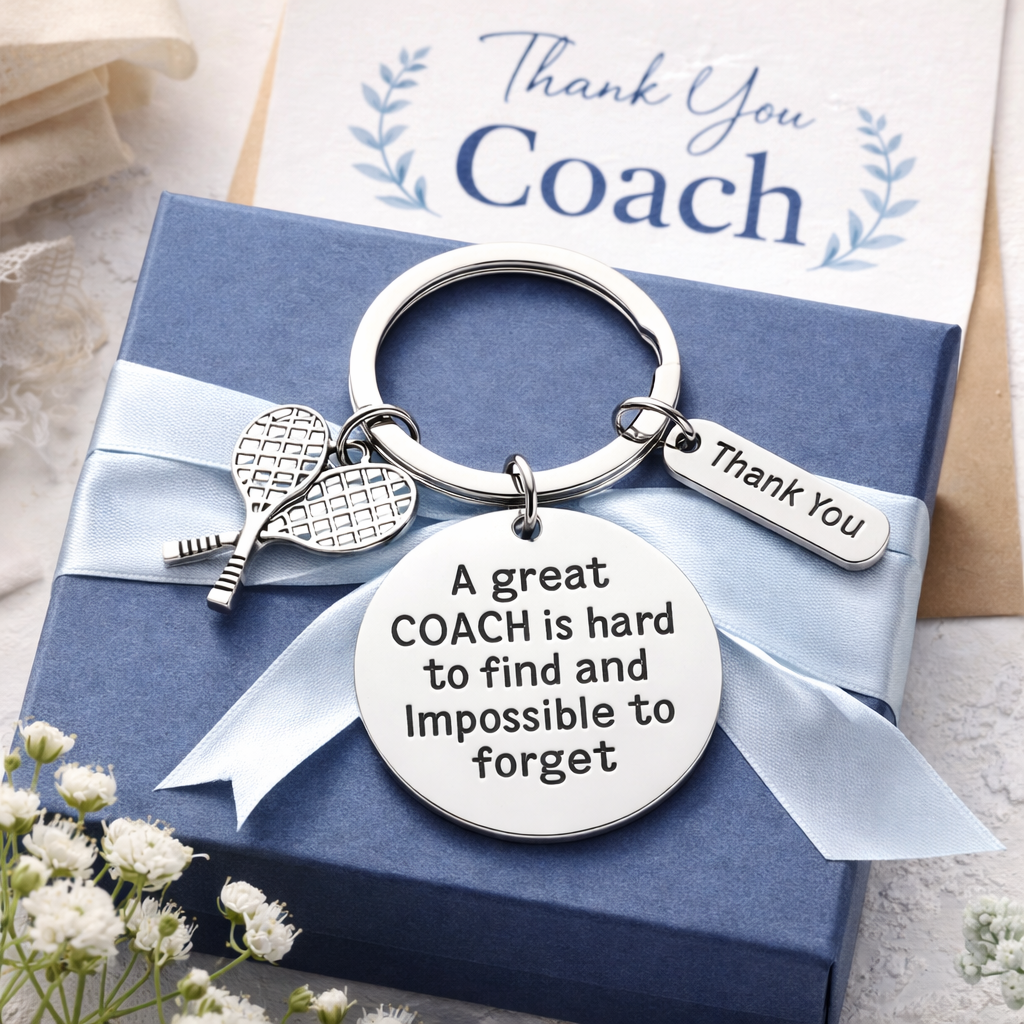 Tennis Great Coach is Hard to Find Keychain