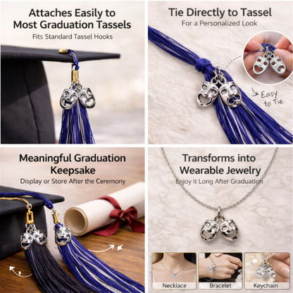 Drama Theater Graduation Tassel Charm