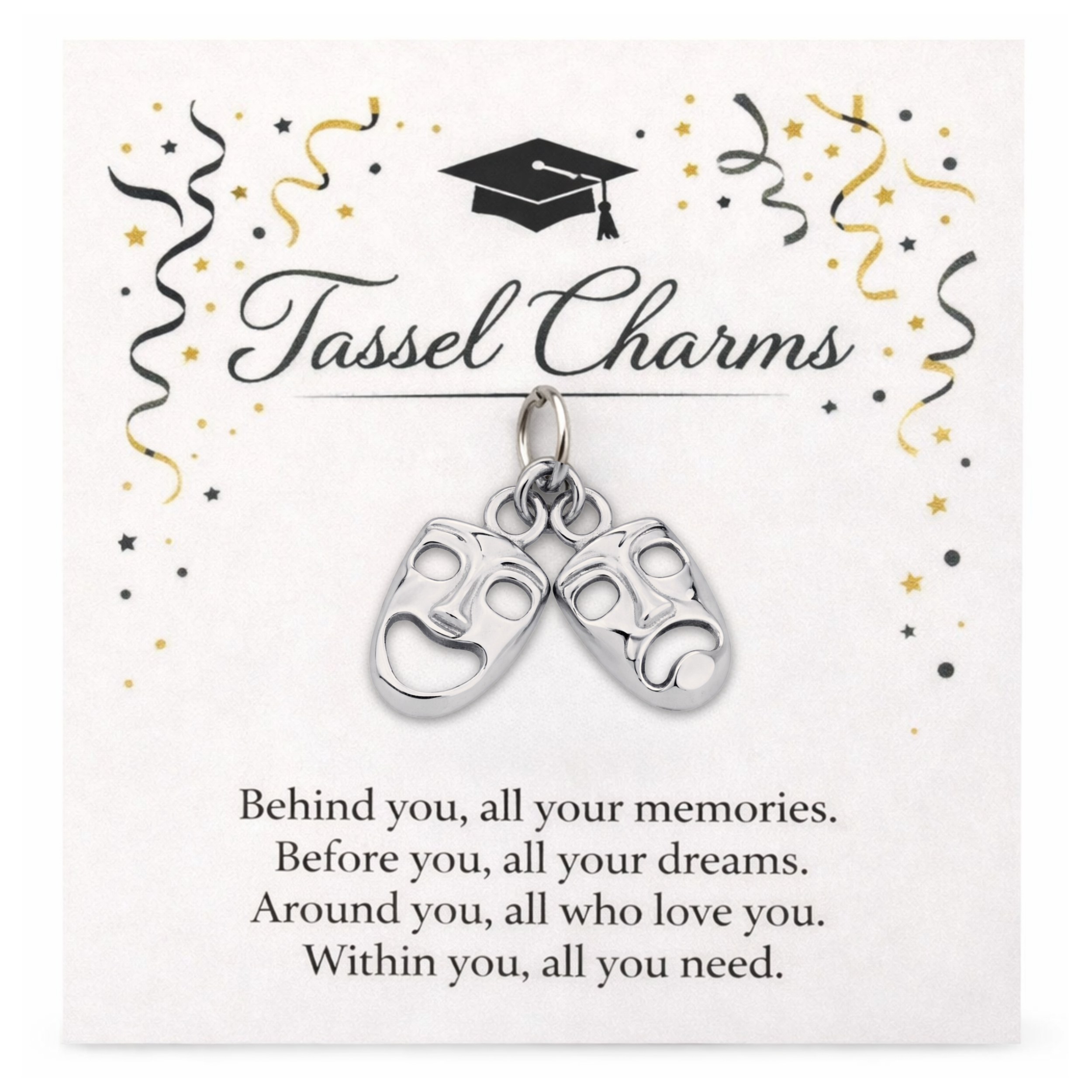 Drama Theater Graduation Tassel Charm