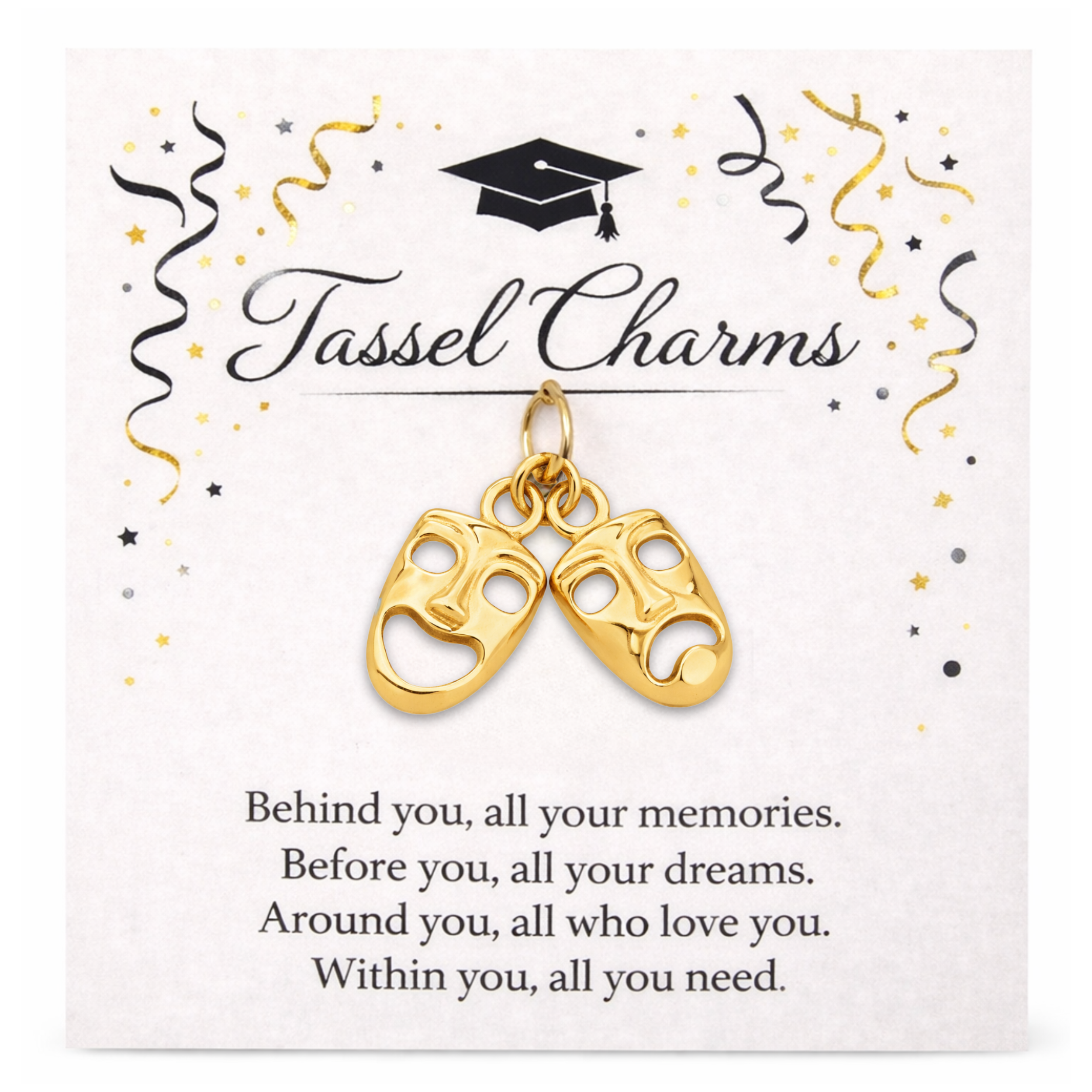 Drama Theater Graduation Tassel Charm