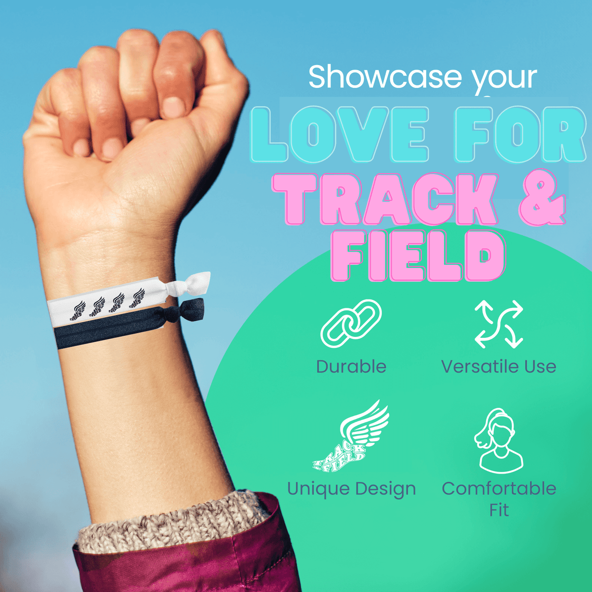 Track and Field Hair Ties