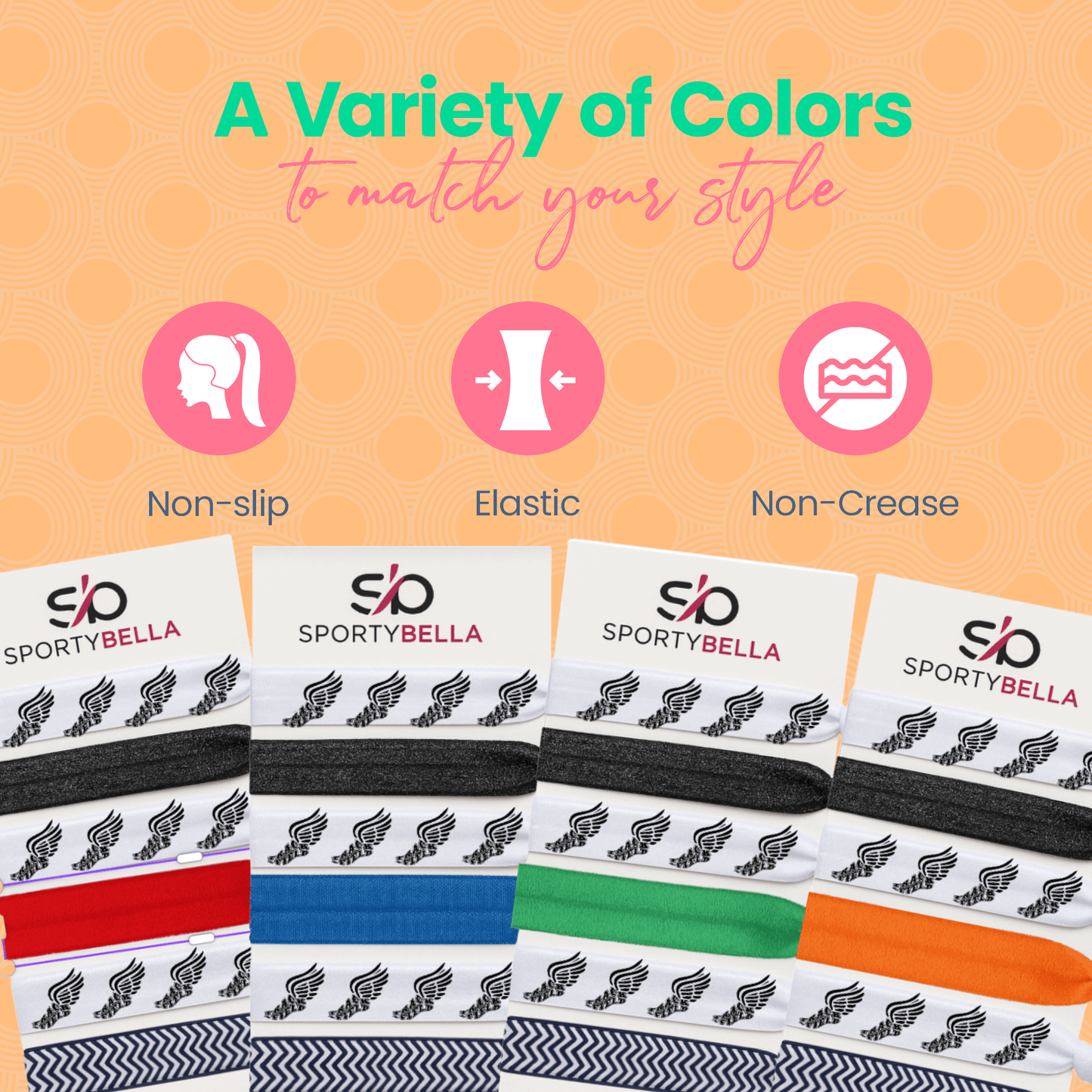 Track and Field Hair Ties