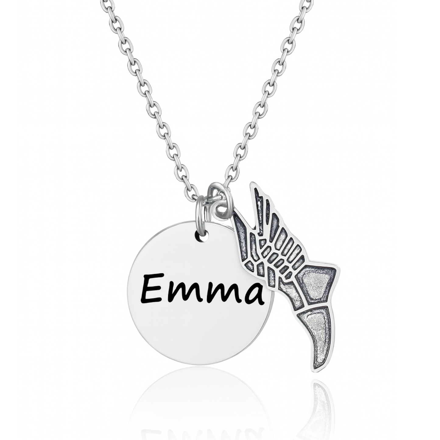 Engraved Track and Field Necklace