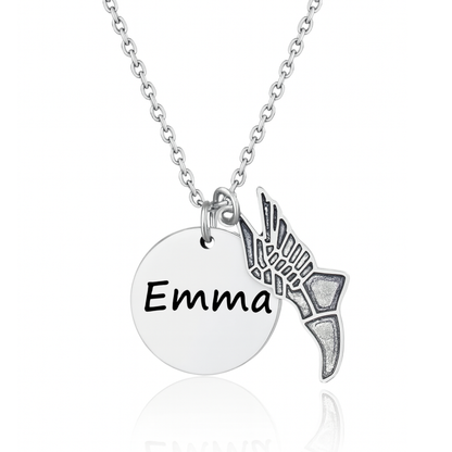 Engraved Track and Field Necklace