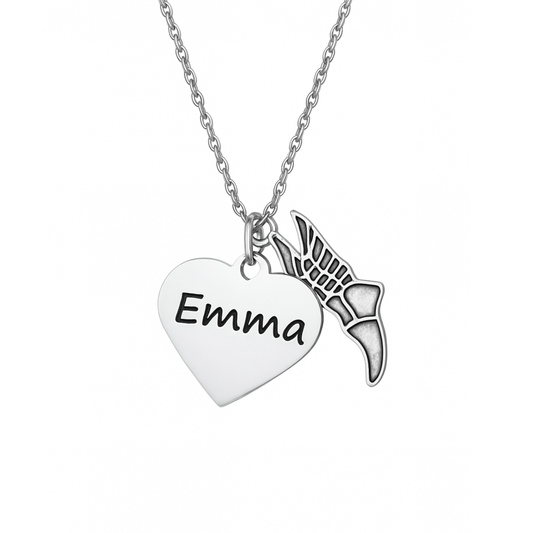 Engraved Track and Field Necklace