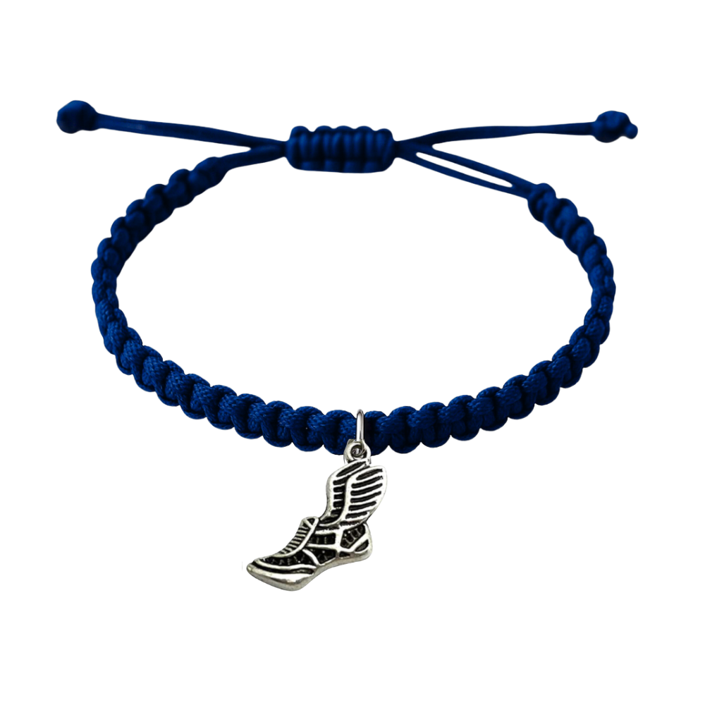 Track and Field Hanging Charm Rope Bracelet