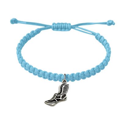 Track and Field Hanging Charm Rope Bracelet