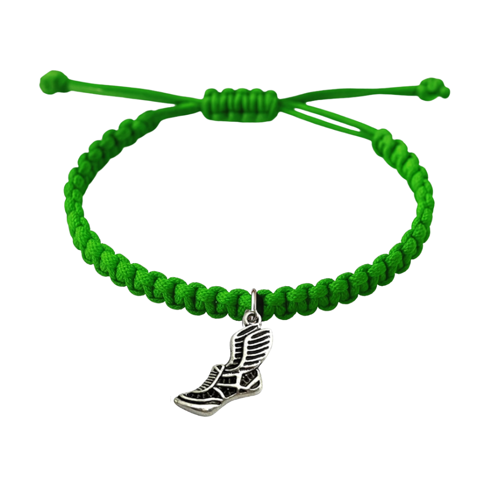 Track and Field Hanging Charm Rope Bracelet