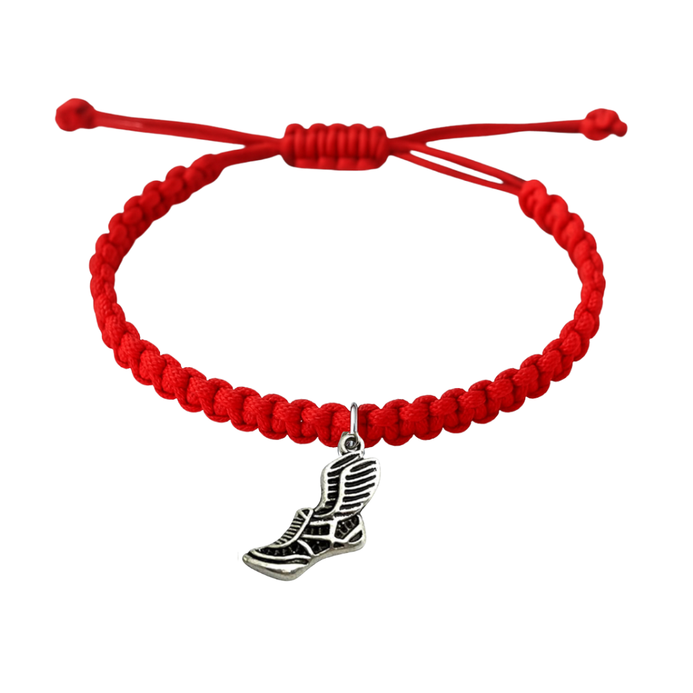 Track and Field Hanging Charm Rope Bracelet