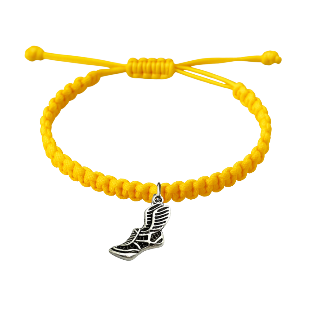 Track and Field Hanging Charm Rope Bracelet