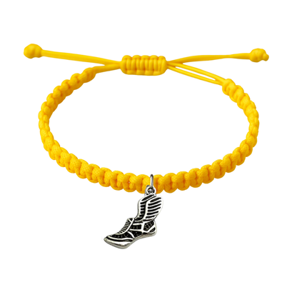 Track and Field Hanging Charm Rope Bracelet