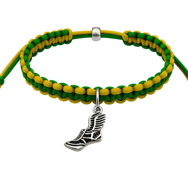 Multi Colored Track and Field Sneaker Hanging Rope Bracelet