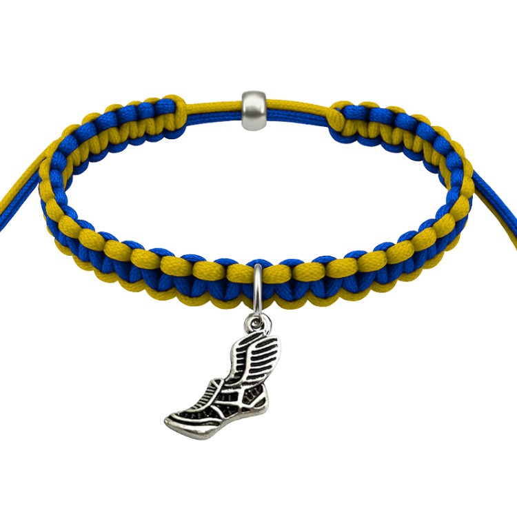 Multi Colored Track and Field Sneaker Hanging Rope Bracelet