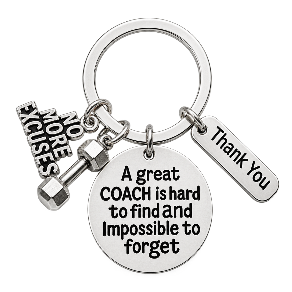 Trainer/Fitness Keychain - Great Coach Is Hard to Find