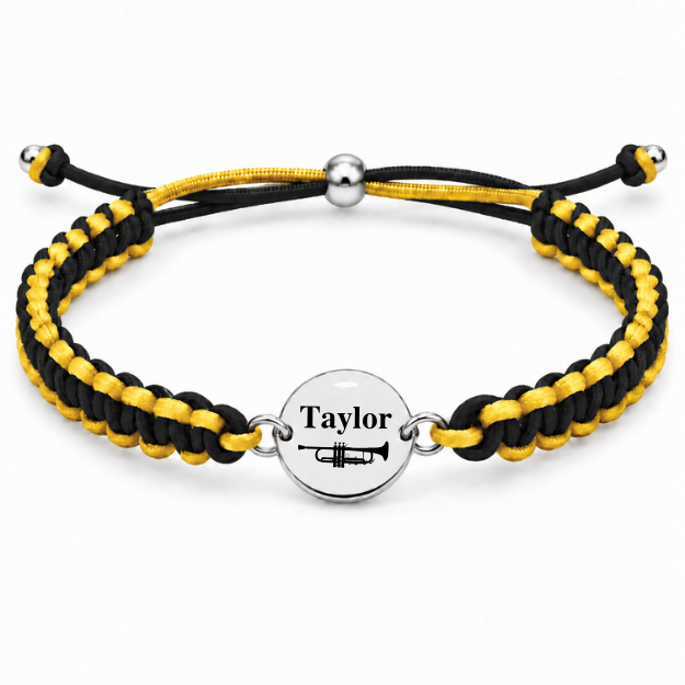 Trumpet Multi Colored Connector Rope Bracelet - Pick Color