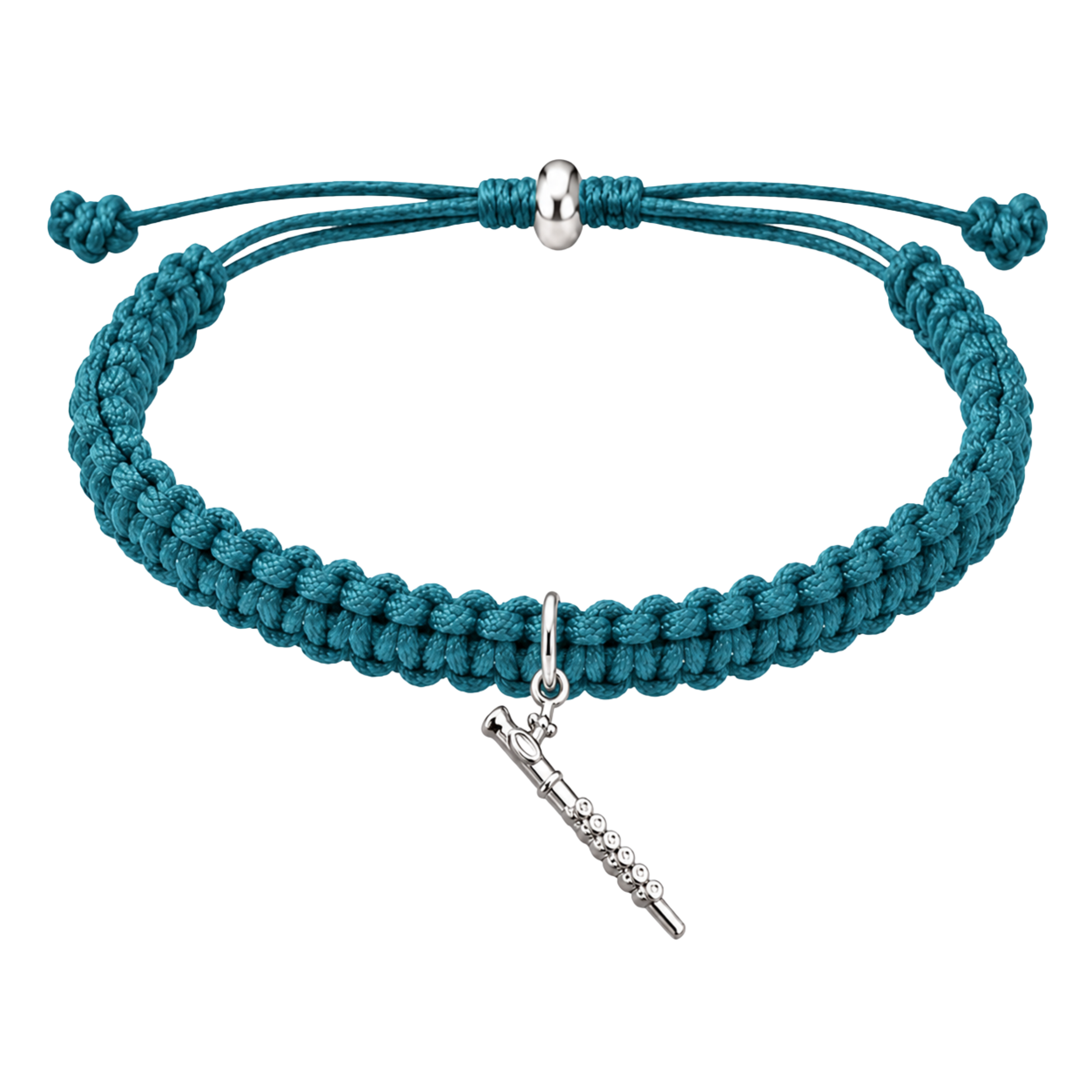 Flute Adjustable Charm Bracelet