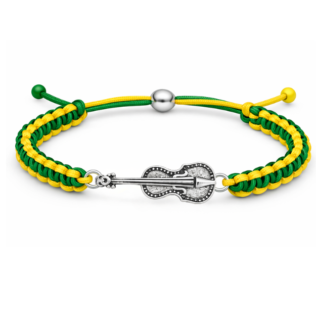 Violin Multi Colored Rope Bracelet - Pick Color