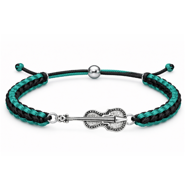 Violin Multi Colored Rope Bracelet - Pick Color