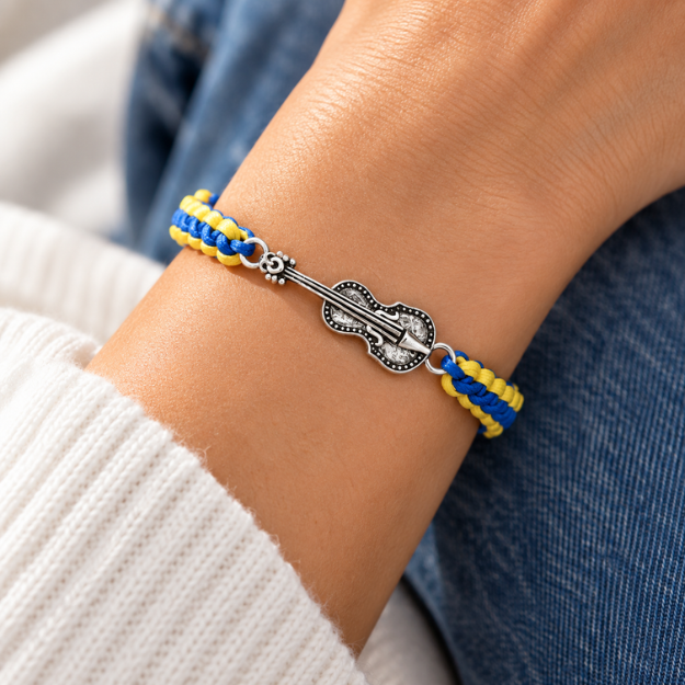 Violin Multi Colored Rope Bracelet - Pick Color