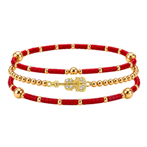 Violin Music Instrument Bracelet Stack